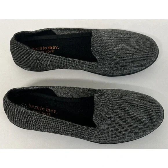 Bernie Mev Petra Slip on Loafer Stretchy Flats PEWTER Size 41/10-10.5 US new - Picture 8 of 14